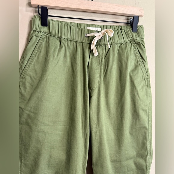Pact Green Pullon Twill organic cotton drawstring waist pants size small - Picture 3 of 6